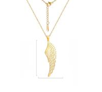 ISCBAFYX Collier Pendentif chaîne Hommes Femmes Bijoux Ailes Anges Collier pour Femmes Hommes Punk archange Plume Pendant Collier