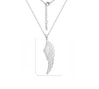 ISCBAFYX Collier Pendentif chaîne Hommes Femmes Bijoux Ailes Anges Collier pour Femmes Hommes Punk archange Plume Pendant Collier