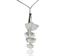 ISCBAFYX Collier Pendentif chaîne Hommes Femmes Bijoux Bijoux Long Collier pour Femmes Vintage Ginkgo biloba quitte Les Accessoires