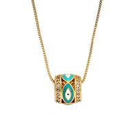 ISCBAFYX Collier Pendentif chaîne Hommes Femmes Bijoux coloré Huile à l'huile diabolique Collier Pendentif Collier pour Femmes Filles 14