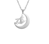 ISCBAFYX Collier Pendentif chaîne Hommes Femmes Bijoux de Bijoux Magique Balai