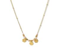ISCBAFYX Collier Pendentif chaîne Hommes Femmes Bijoux Rose Collier en Pierre Naturelle pour Femmes irrégulières rindes charmes esthétique