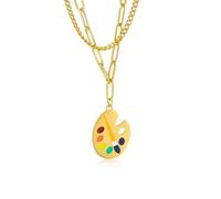 ISCBAFYX Collier Pendentif chaîne Masculine Femme joaillerie Colle de Bijoux Creux