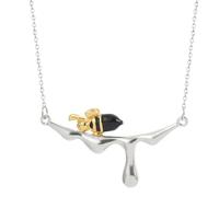 ISCBAFYX Collier Tendance chaîne de pendentifs Hommes Femmes Bijoux Beaux Abeilles avec Chariot Miel