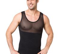 ISCBAFYX Compression Masculine Cache Gynecomastia inférieur Corps Linge corporel Shaper Minceur de Chemise Ventre Thermal s-2xl