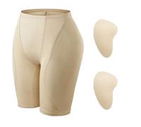 ISCBAFYX Contrôle du Ventre Shapewear Shaper pour Les Shorts de Lifting des Fesses pour Femmes, Black-S Beige Grand