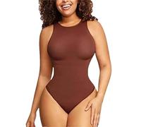 ISCBAFYX Corps sans Couture de la Femme Sculpting Shaper Tummy Control Bodysuit Shapewear Raceback Thong Snap