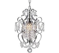 ISCBAFYX Créative Antique métal Suspendu européen élégant en Cristal Lustre Chambre Coucher Plafond plafonnier luminaire décoration Goutte de Gamme pour la Salle à Manger Vivante E27 Edison