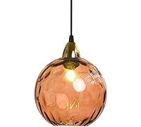 ISCBAFYX Creative Nordic Style Stained Glass Hanging Light 20cm/7.8" Chandelier HandBlown Decorative Lampshade Unique Home Lighting Fixture