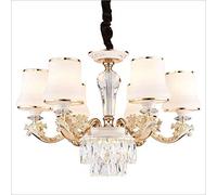ISCBAFYX Cuisine en Alliage de Verre Traditionnel Atmosphère Style européen Restauration de Style européen Hôtel Salon Chandelier Light Home Study Modern Simple Light Luxury Lamp Fixtures