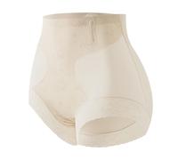 ISCBAFYX Culotte de soulèvement des Fesses pour Les Femmes - Dentelle Beige en Dentelle Jacquard