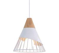 ISCBAFYX de personnalité créative E26, Lampe à Suspension en Bois de Fer de Style Nordique, Lampe Suspendue de Restaurant Minimaliste, Studio de Salle à Manger, Salon, Couloir