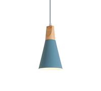 ISCBAFYX E27 de Style Minimaliste Nordique, Lampe à Suspension à tête Unique personnalisée, Abat-Jour en métal, Suspension de décoration de Bar de Restaurant, plafonnier