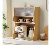ISCBAFYX Éère d'angle à 4 Niveaux - Grand comptoir de Cuisine, présentoir pour Tasses à café Armoire de Rangement, Parfait pour Le Bar du Bureau à Domicile, 20,5" x 11,6" x 28,7"