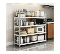 ISCBAFYX Éère de Cuisine à Plusieurs Niveaux, Support de Rangement réglable sur Pied pour Cuisine Restaurant, Regal KüChe Arbeitsplatte, Solution Peu encombrante 120 x 35 x 150 cm.