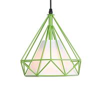 ISCBAFYX en Tissu de Fer de Style rétro Nordique, Suspension de Plafond Semi-encastrée, Lampe Suspendue à tête Unique E27, luminaires de décoration de Balcon de Bar de Restaurant