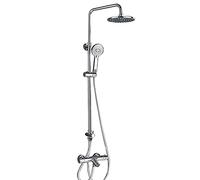 ISCBAFYX Ensemble de robinets de Douche en Laiton pour rénovation de Salle de Bains, Baignoire Murale à 3 Fonctions, mélangeur de Douche, plomberie exposée, Accessoires de Salle de Bains