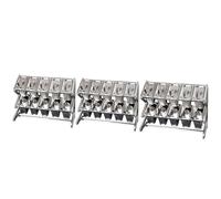 ISCBAFYX Ensemble d'éères de Cuisine Extensibles en Acier Inoxydable - 3 pièces avec Porte-cuillère, Rangement rétractable pour assaisonnement, Argent 25,4 x 22 x 43,2 cm