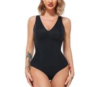 ISCBAFYX Femmes Deep V Neck String Tammy Control Jumps Suit Taist Trainer Shapewear Slim Body Shaper