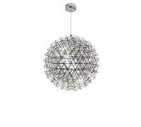 ISCBAFYX Feux Lustre sphérique créatifs Traditionnels étincelants Lampe Plafond en Acier Inoxydable Fireworks Restauration Salle de Bain Couleurs