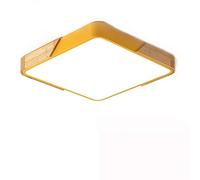 ISCBAFYX Grande Lampe de Chambre à intensité Variable avec télécommande Plafonnier Nordique en Bois Massif Minimaliste LED Panneau Semi-intégré Downlight Décor Living Villa Lighting