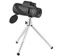 ISCBAFYX Jumelles Portables monoculaire Haute Puissance 40x60 HD téléphone caméra Zoom monoculaire télescope oculaire Portable téléobjectif caméra lentille Optique avec Support de téléphone