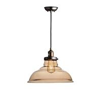 ISCBAFYX la Suspension réglable en métal rétro Traditionnel Décoration de plafonnier Pub Creative Pendant Light City Personalité Nostalgic Glass Chandelier Assemblées Couleur: Blanc