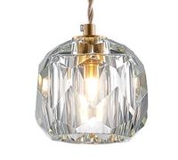 ISCBAFYX Lampe à Suspension créative en Verre de Cristal Imitation, plafonniers à Source de lumière G9, de Style Industriel, décoration de Couloir de Salon de Chambre à Coucher