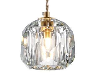 ISCBAFYX Lampe à Suspension créative en Verre de Cristal Imitation, plafonniers à Source de lumière G9, de Style Industriel, décoration de Couloir de Salon de Chambre à Coucher