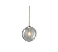 ISCBAFYX Lampe Suspendue à Montage encastré à tête Unique de Base G4, Abat-Jour de en Verre de Support de Lampe en métal, luminaires de Style Minimaliste américain, Lampe Suspendue de Chambre à