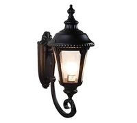 ISCBAFYX Lampes murales Appliques Applique Murale de Garage de Porche Victorien rétro IP55 luminaire extérieur étanche E27 en Aluminium antirouille Lanterne en Verre lumière de Patio Applique Murale