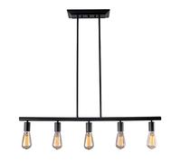 ISCBAFYX Lampes suspendues industrielles, luminaires de Table à Manger, Base E27, d'îlot de Cuisine en métal, Hauteur réglable pour Ferme, Salon, Couloir