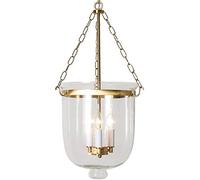 ISCBAFYX Les lustres Traditionnels en Verre postmoderne en Europe et Les États-Unis Vintage Whited Iron Clothing Study Rustic Plafond Chandelier Fixtures Couleur: 24 cm