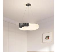 ISCBAFYX Lumière Ferme Salle À Manger Lampe Minimaliste Pendentif Salon Restaurant Bar Table Net Rouge Crème Style Plafond Suspendu (Foncé)