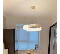 ISCBAFYX lumière Ferme Salle à Manger Lampe Minimaliste Pendentif Salon Restaurant Bar Table Net Rouge crème Style Plafond Suspendu()