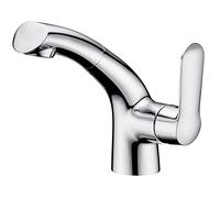 ISCBAFYX Mélangeurs de robinets d'évier de Salle de Bains, Robinet de Cuisine avec mélangeur de lavabo extractible avec robinets de Douche pour lavabo de Salle de Bains, Cuisine chromée