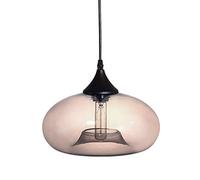 ISCBAFYX Modern Nordic Pendant Suspendue en Verre à la Lampe E27 pour Chambre de Cuisine du Bar [Classe A +] Couleur: Gray