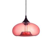 ISCBAFYX Modern Nordic Pendant Suspendue en Verre à la Lampe E27 pour Chambre de Cuisine du Bar [Classe A +] Couleur: Gray