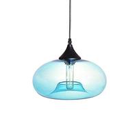 ISCBAFYX Modern Nordic Pendant Suspendue en Verre à la Lampe E27 pour Chambre de Cuisine du Bar [Classe A +] Couleur: Gray