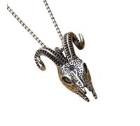 ISCBAFYX Nordic Hip-hop Street Mode Tendance Pirate Rune Hache au Large de la personnalité du crâne Tendance crâne Saint épée Sombre Dragon Dragon Volant Dragon Faucon Collier Multiples Options