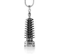 ISCBAFYX Nordic Hip-hop Street Mode Tendance Pirate Rune Hache au Large de la personnalité du crâne Tendance crâne Saint épée Sombre Dragon Dragon Volant Dragon Faucon Collier Multiples Options