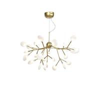 ISCBAFYX Nordic Simple Chandelier Salon créatif Home Room Post Modern Wroyd Fer Firefly G4 en Verre la Lampe de lampadaire