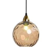 ISCBAFYX Nordic Style Stained Glass Pendant Light 20cm Creative Diameter Chandelier Hand Blown Hanging Lamp Perfect for Home Decor and Interiors