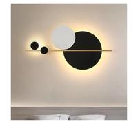 ISCBAFYX Nordique Art Cercle Chevet Mur LED Lampe Cuisine Étude Allée Backgrund Décoration Murale Applique Murale Luminaire,