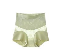 ISCBAFYX Pirage de Crampons de Corps à soute de Crosse pour Femmes - Dentelle Verte Jacquard Contrôle de contrôle des sous-vêtements Hauts à Taille Haute,