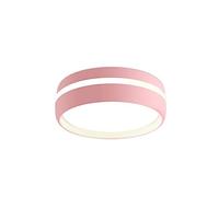 ISCBAFYX Plafonnier LED Rond en métal coloré, lumière Blanche 6000 K, Abat-Jour en Acrylique, Panneau Plat, luminaire de Plafond pour décoration de Couloir de Chambre à Coucher