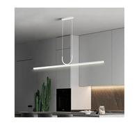 ISCBAFYX Plafonnier LED Suspendu avec Bande Noire, luminaire décoratif de Plafond, idéal pour Une Table, Une Salle à Manger, Une Cuisine ou Une île