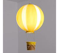 ISCBAFYX Plafonnier Montgolfière, Lampe Suspendue Chambre Garçons/Filles Abat-Jour Acrylique, Lampe Suspendue Chambre Créative, Éclairage Suspension Bébé, E27