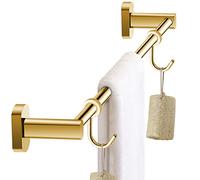 ISCBAFYX Porte-Serviettes Porte-Serviettes de Salle de Bain Porte-torchons de Cuisine Tout en cuivre Support Mural antirouille en cuivre Titane Or (Taille : 30 cm)
