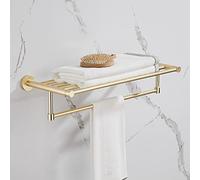 ISCBAFYX Porte-Serviettes, Porte-Serviettes pour Salle de Bain, Porte-Serviettes Mural en Laiton brossé, Porte-Serviettes de Salle de Bain, Porte-Serviettes de Cuisine, Cintre/Double Tige 1/a,